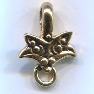 Bead Hanger - Borre Style Cat with Single Ring - 5312B
