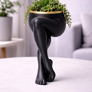 Female Legs Pencil Holder STL | Minimalist Desk Organizer, Planter Cup (Digital Download)