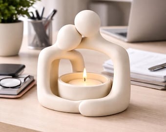 Couple Candle Holder Sculpture | Minimalist Modern Decor ( Digital Download )