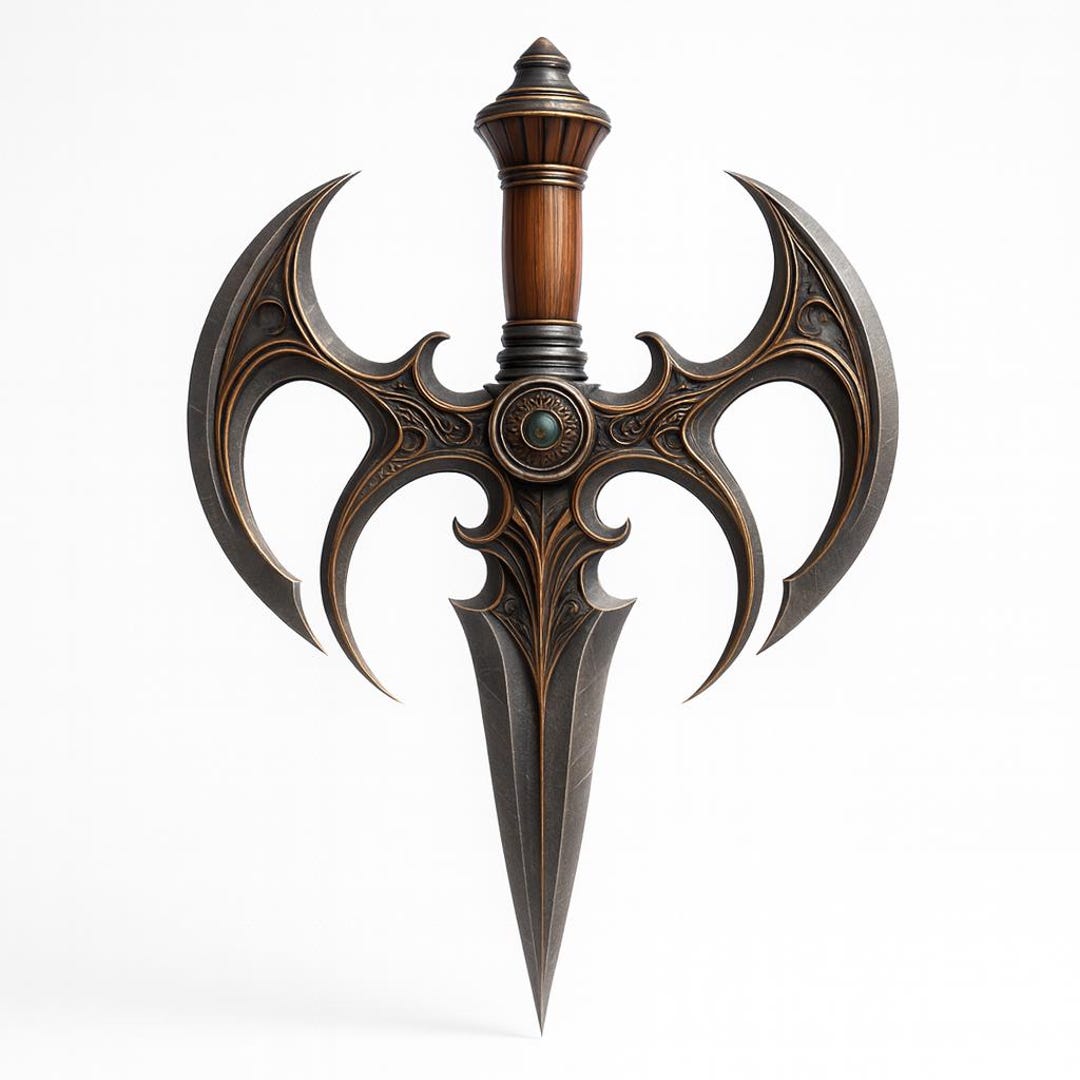 Fantasy Dagger Statue STL File | Dark Gothic Weapon Sculpture | Resin ...