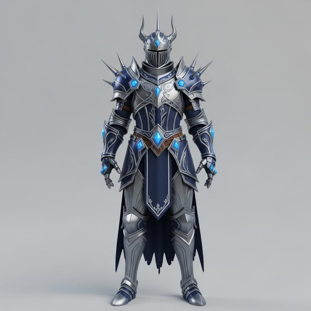 Ice Crystal Knight Armor STL File – 3D Printable Cosplay Model - Etsy