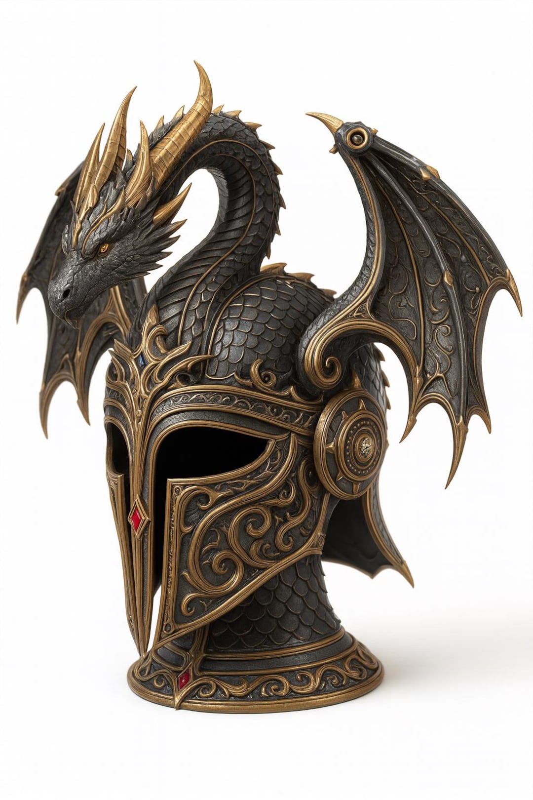 Dragon Warrior Helmet STL | Epic Fantasy Cosplay Armor 3D Model - Etsy