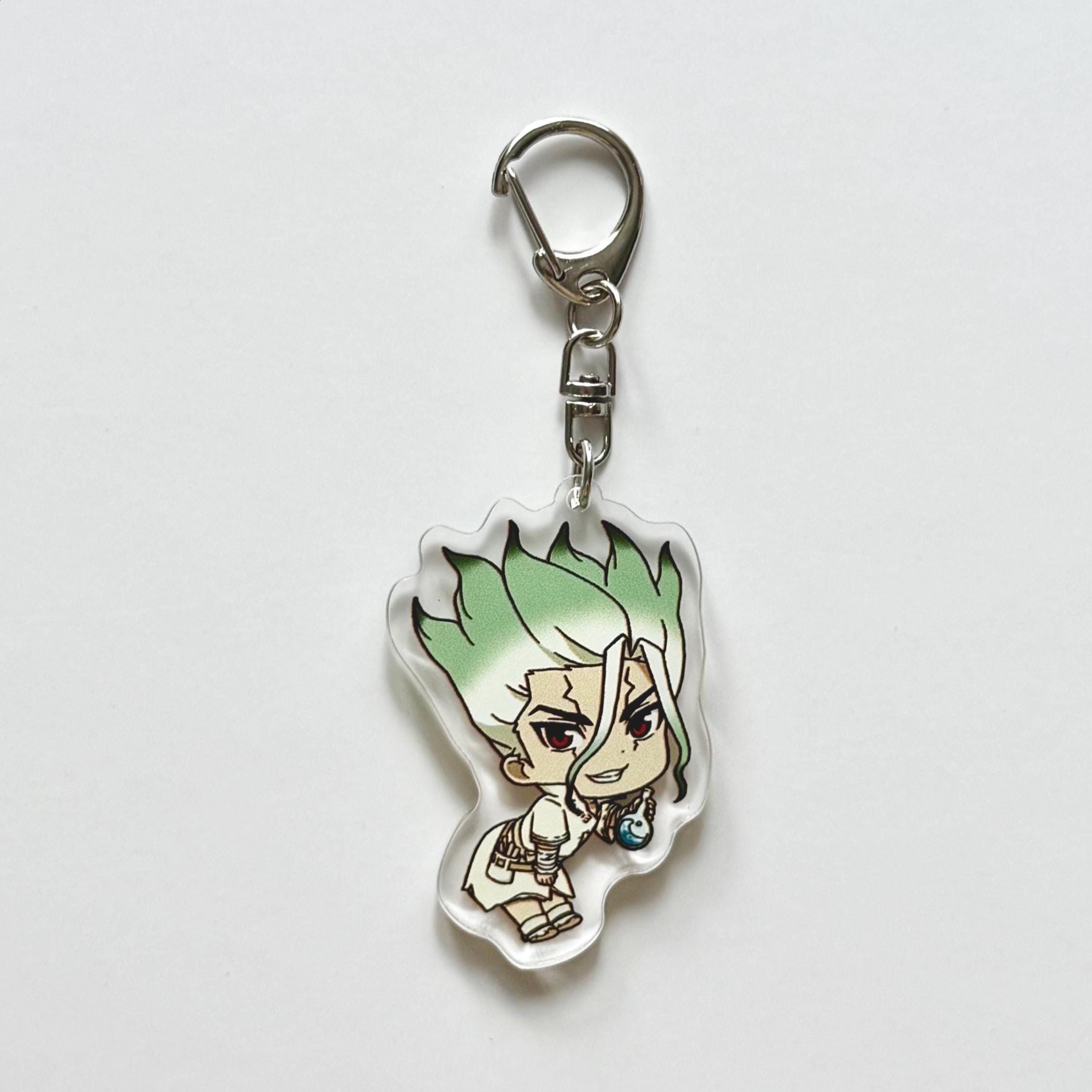 Dr. Stone Acrylic Keychain, Dr. Stone Side Keychain, Senku