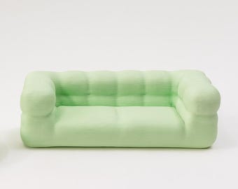 Smiski Furniture Mini Sofa and Beanbag Set | 3D Printed Miniature Couch and Chair