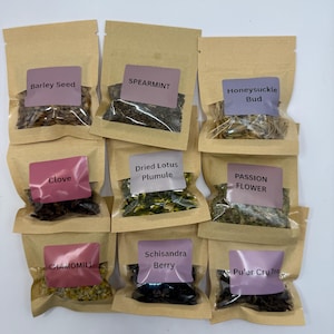 Sample Herbal Teas | Individual Tea | Tasting Pack | Holiday Apothecary Kit | Gift Set