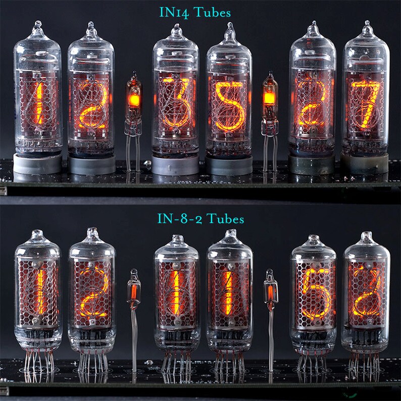 IN82 Glass Nixie Tube Clock Medium sized display tube Etsy