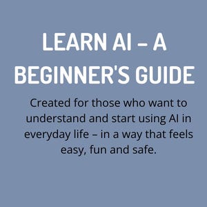 Learn AI - A Beginners Guide