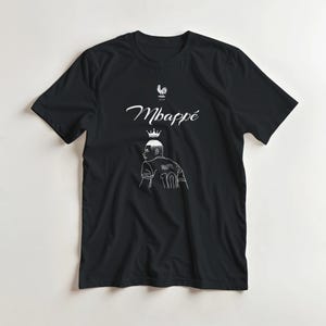 Mbappé/France Line Art Tee | Gift for Him | Soccer Fan Shirt | Mbappé Fan Shirt | France Fan Shirt | PSG Fan Shirt | Real Madrid Fan Shirt