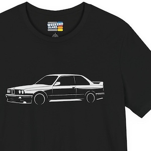 BMW E30 M3 Silhouette Shirt: Car Guy Gift