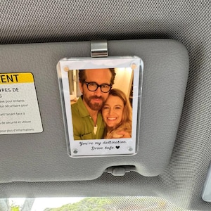 Aangepaste clip autoklep foto - acryl lijst aandenken cadeau