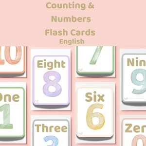 Number Flashcards 0–10 | English | Printable for Toddlers & Preschoolers
