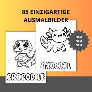 85 Coloring Pages for Kids – Animals & Toys | Coloring Page Bundle to Print | Instant Download