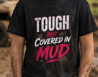 Mud Run T-shirt met korte mouwen voor jongeren | Tough Mudder Obstacle Course-teamshirt voor kinderen
