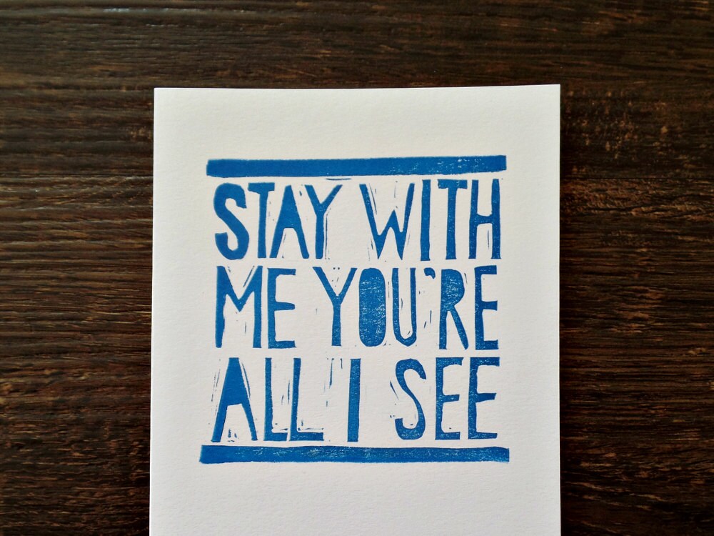 Song Lyrics Card Anniversary Card For Husband Romantic Etsy