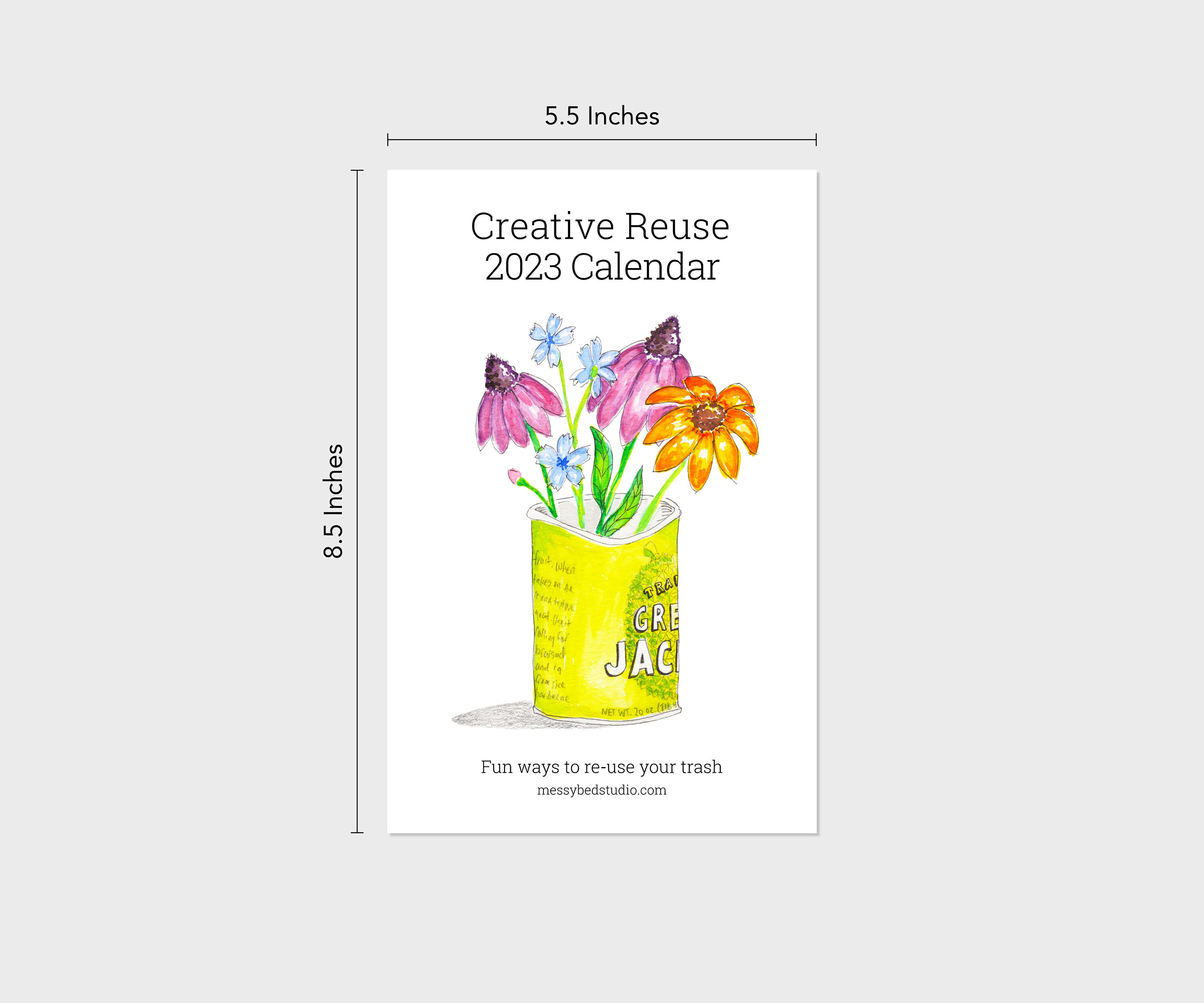 Fun Calendar 2023 Fun Ways to Re-use Your Trash Small - Etsy fun-calendar-2023-fun-ways-to-re-use-your-trash-small-etsy