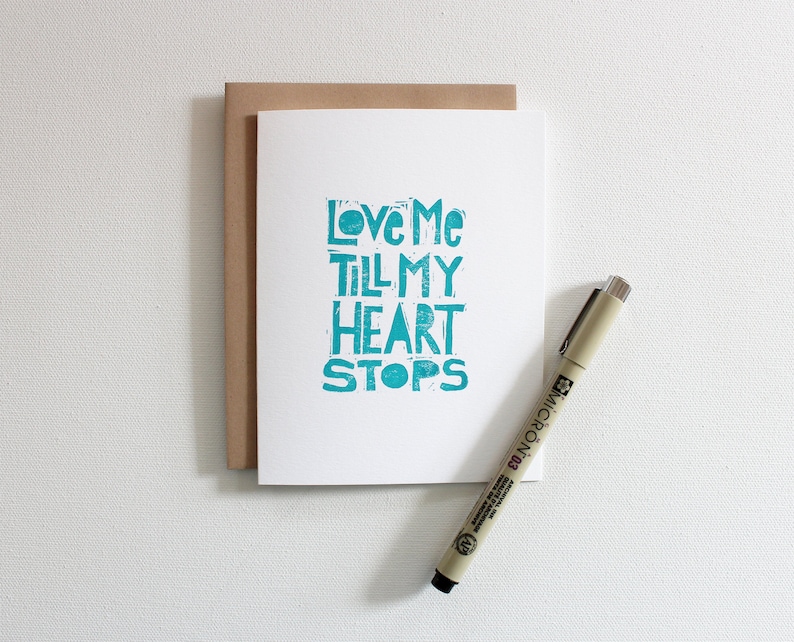 Talking heads for her This must be the place Romantic card for him for Wife Anniversary card for husband Love cards for boyfriend