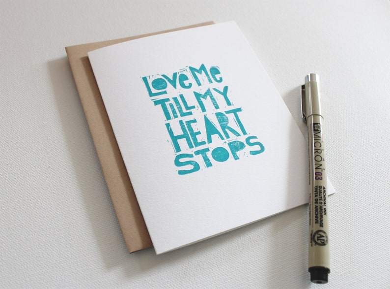 Talking heads for her This must be the place Romantic card for him for Wife Anniversary card for husband Love cards for boyfriend