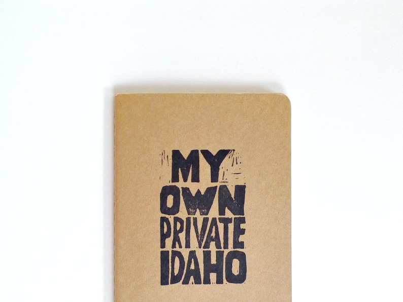 My Own Private Idaho Moleskine Notebook, Cult Movie Quote Journal, Pop