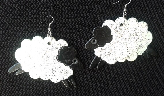 white glow in the dark earrings