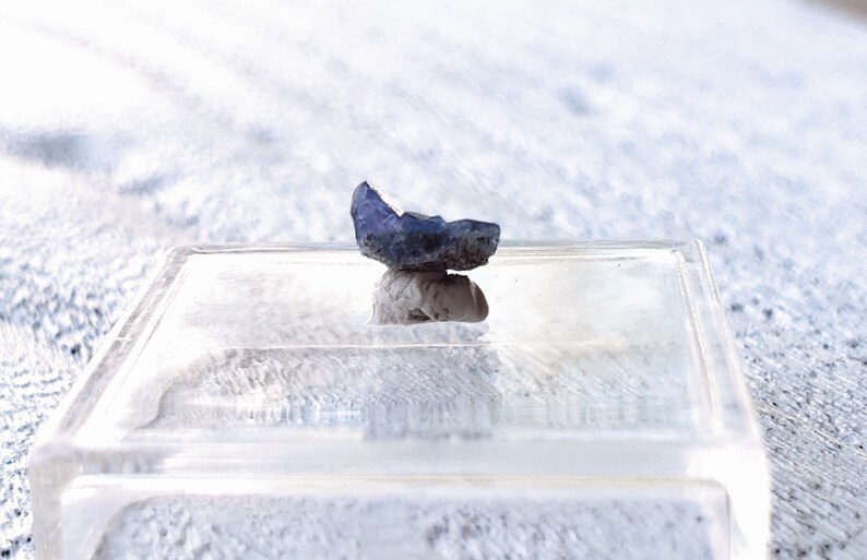 Micro Benitoite Crystal Cluster Dallas Gem Mine, San Benito Co, California image 5