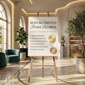 Custom UV Printed Foam Board Signage, Waterproof Business Advertising Display