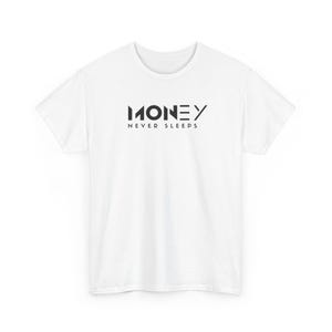 Zwaar katoenen T-shirt Money Never Sleeps City