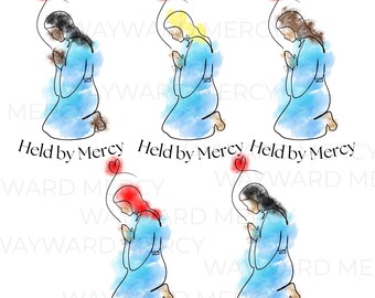 Held by Mercy Complete Bundle | 5 Art Prints + 5 Digital Stickers