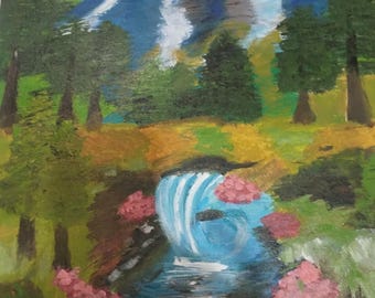 Acrylverfschilderij. Formaat 50/40