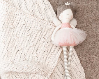 Knit Heirloom Baby Blanket Pattern Quick Easy Throw
