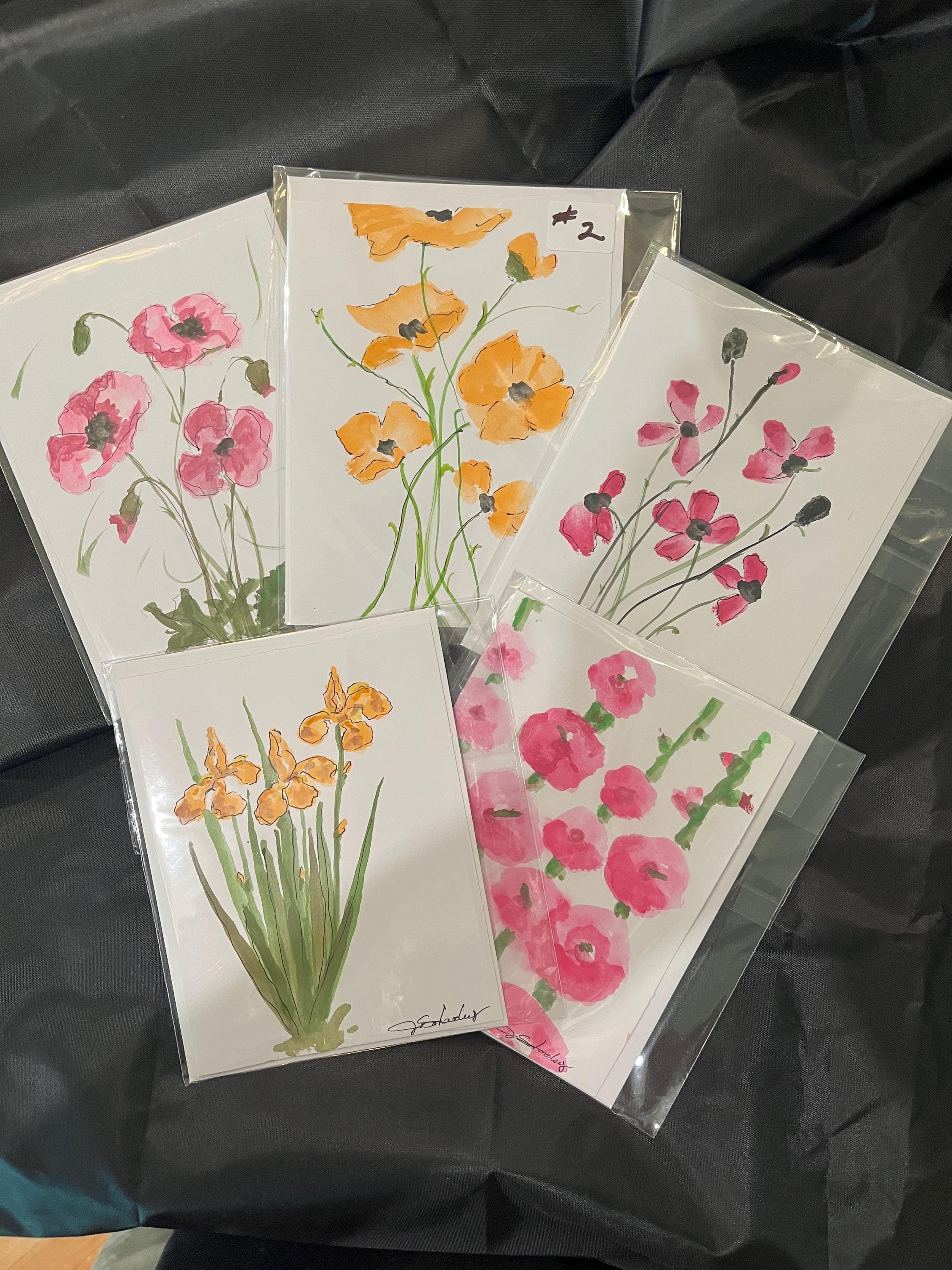 Original Hand Painted Notecards