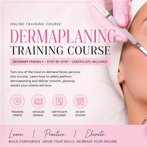 Cours de formation à votre rythme pour débutants, esthéticiennes et esthéticiennes, cours vidéo en ligne sur les soins de la peau