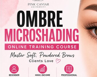 Ombre Microshading Online Course | PMU Brow Training Video (Digital Download)