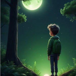 The Moon&#39;s Secret Dance at the Enchanted lake ,A Bedtime Story  for Kids