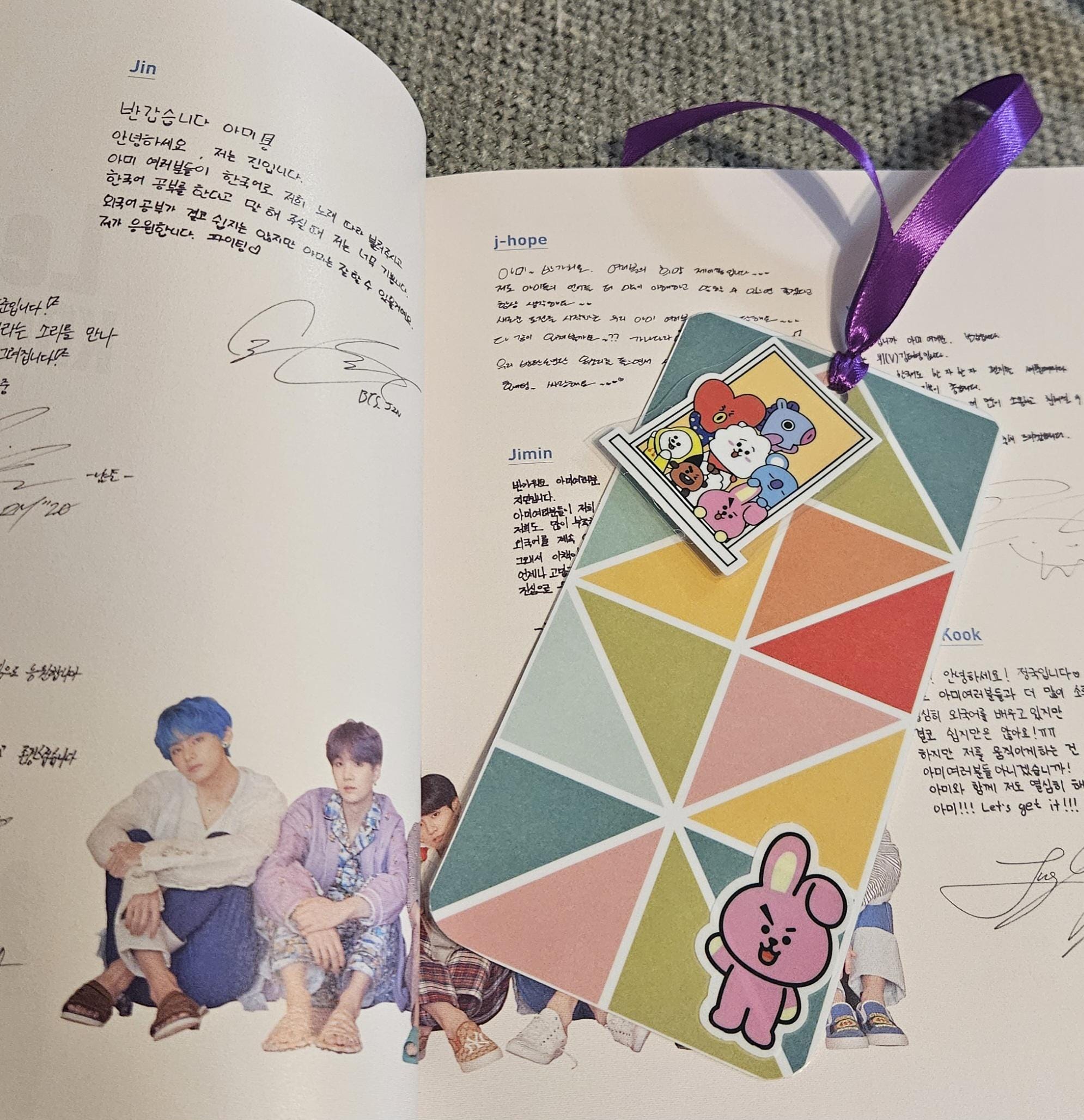 BT21 ブックマーク　バンダナ　セット BT21 ブックマーク バンダナ セット