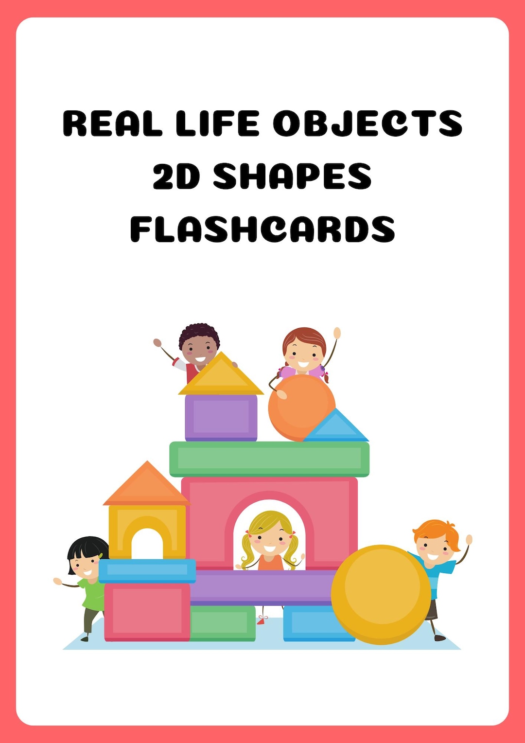Real Life Objects 2D Shapes Flashcards, Printable Shape Recognition for ...