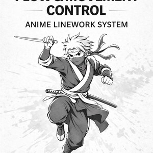 アニメの線画練習シート｜高度なフローコントロールワークブック（PDFダウンロード）