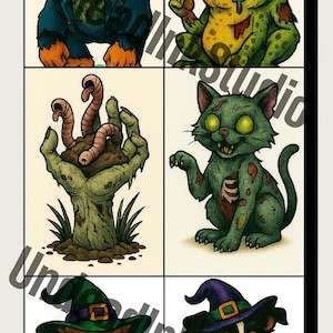 Halloween Tattoo Flash Pack – 15 Spooky Stencil Designs for Tattoo Practice