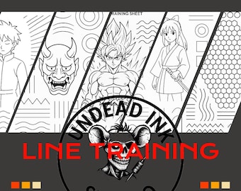 Tattoo Linework Practice Sheets | Beginner Training Bundle (Digital Download)