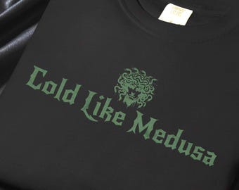 Cold Like Medusa T-Shirt: Gothic Feminist Comfort Colors Tee
