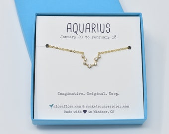 Aquarius Constellation Necklace