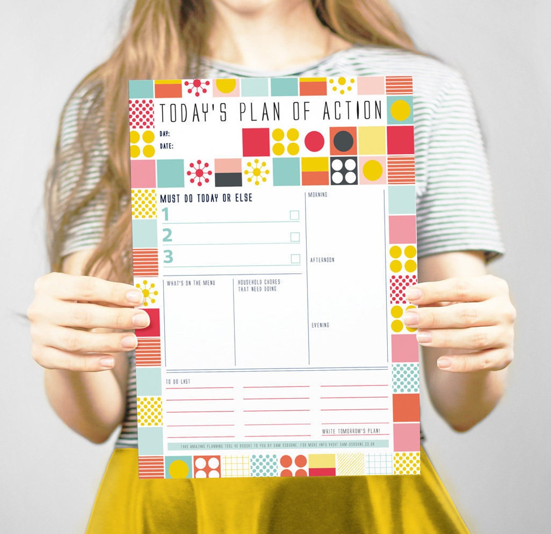 Printable Day Planner, Daily Organiser, Family Calendar, Appointment ...