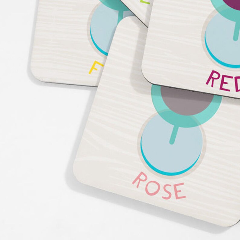 Wine Gift Modern Coasters Drinks Mats Wine Coasters Wooden Coasters Wine Lovers Gift Coaster Set Wine O/'Clock Wine Bar Coasters