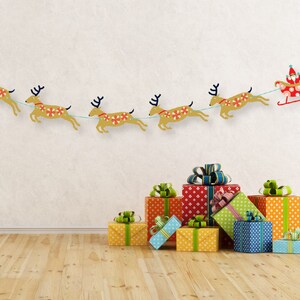 Printable Christmas Garland, DIY Decorations, Printable Paper Decor ...