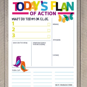 Printable Planner, Daily To Do List, Family Organiser, Daily Planner, Business Planner, Daily Schedule image 2