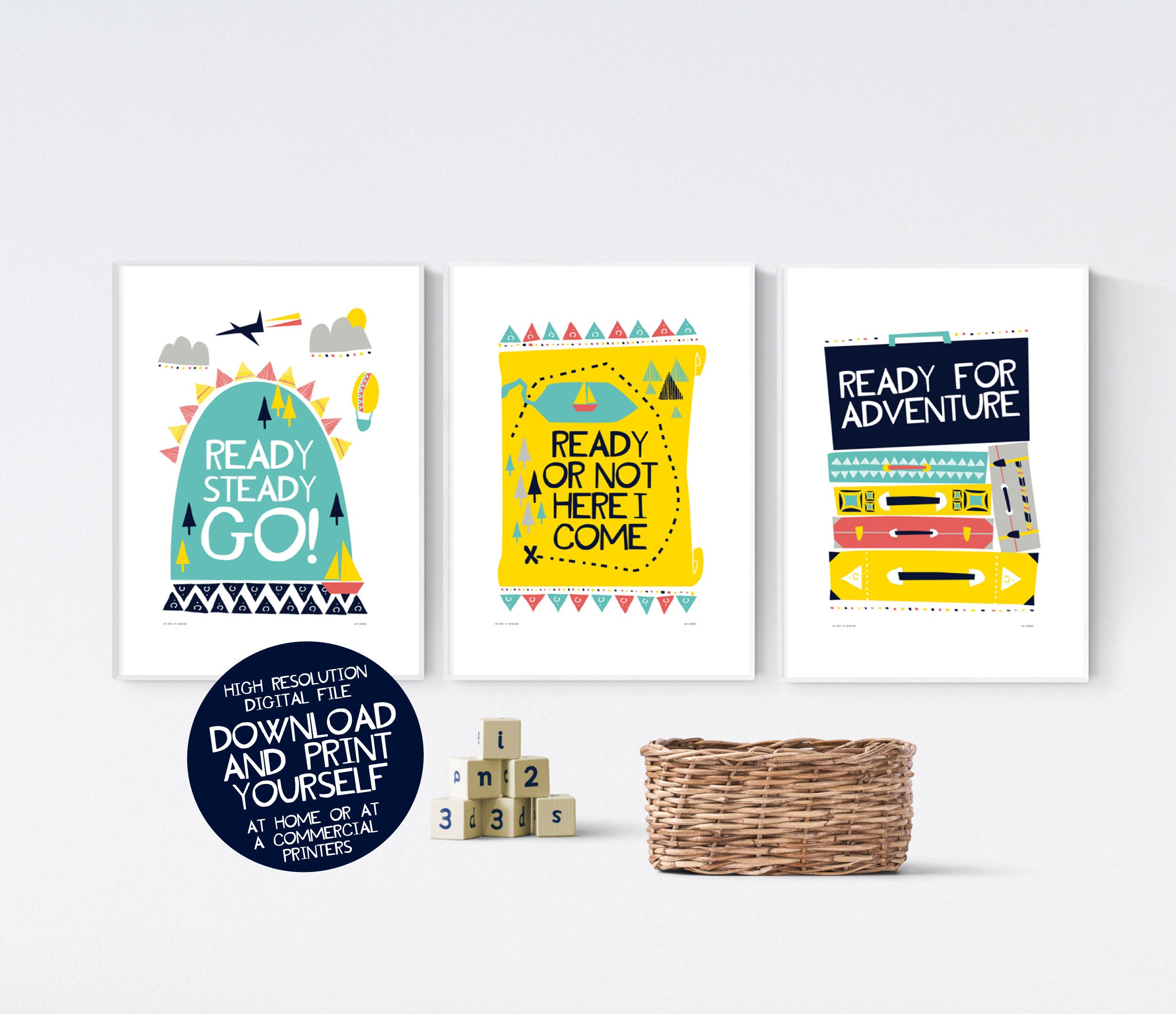 Kids Room Decor Nursery Decor Print Set Kids Room Decor Etsy