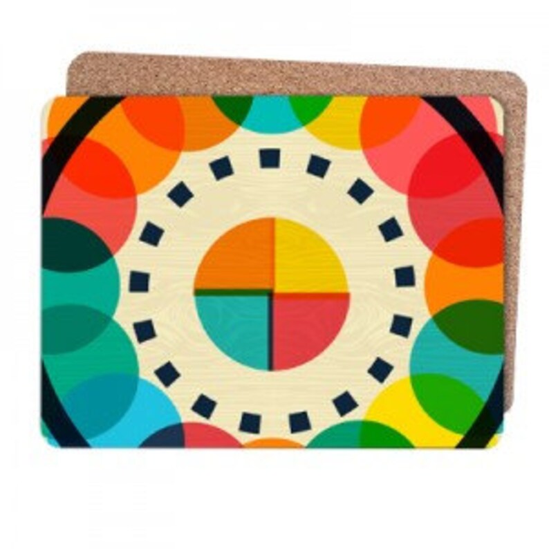 Retro Placemat Set Table Mats New Home Gift Table Setting Etsy