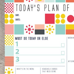 Printable Day Planner, Daily Organiser, Family Calendar, Appointment Scheduler, Business Planner, Printable Worksheet, Printable To Do List image 3