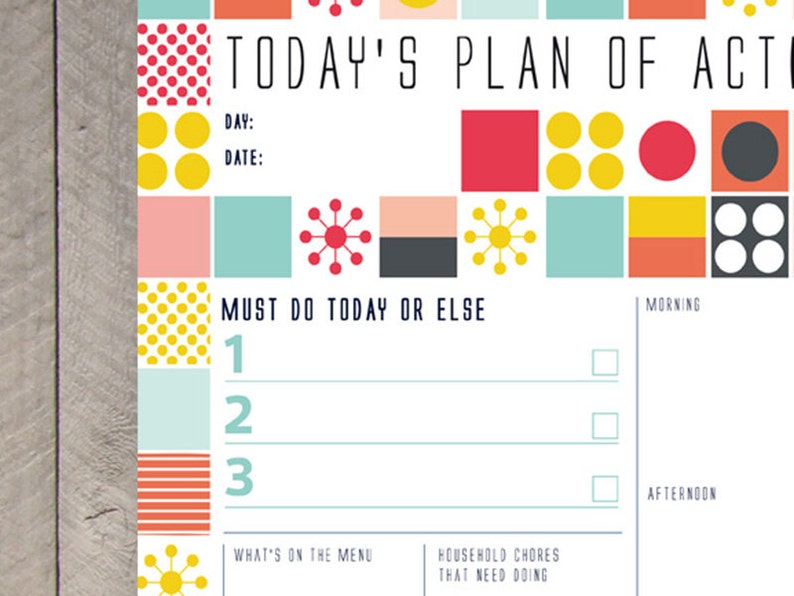 Printable Day Planner, Daily Organiser, Family Calendar, Appointment Scheduler, Business Planner, Printable Worksheet, Printable To Do List image 3