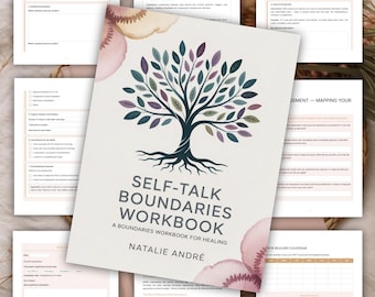 Self-Talk Boundaries Workbook | Trauma Healing Recovery Plan | EMDR Workbook | Printable PDF Digital Download | Healing Boundaries Journal
