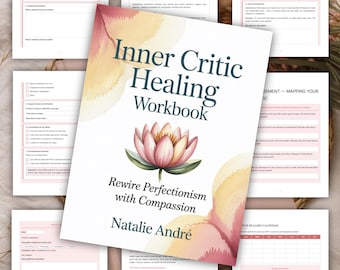 Inner Critic Healing Workbook | Self Compassion Journal | Burnout Recovery & Perfectionism Worksheet | Digital PDF Download